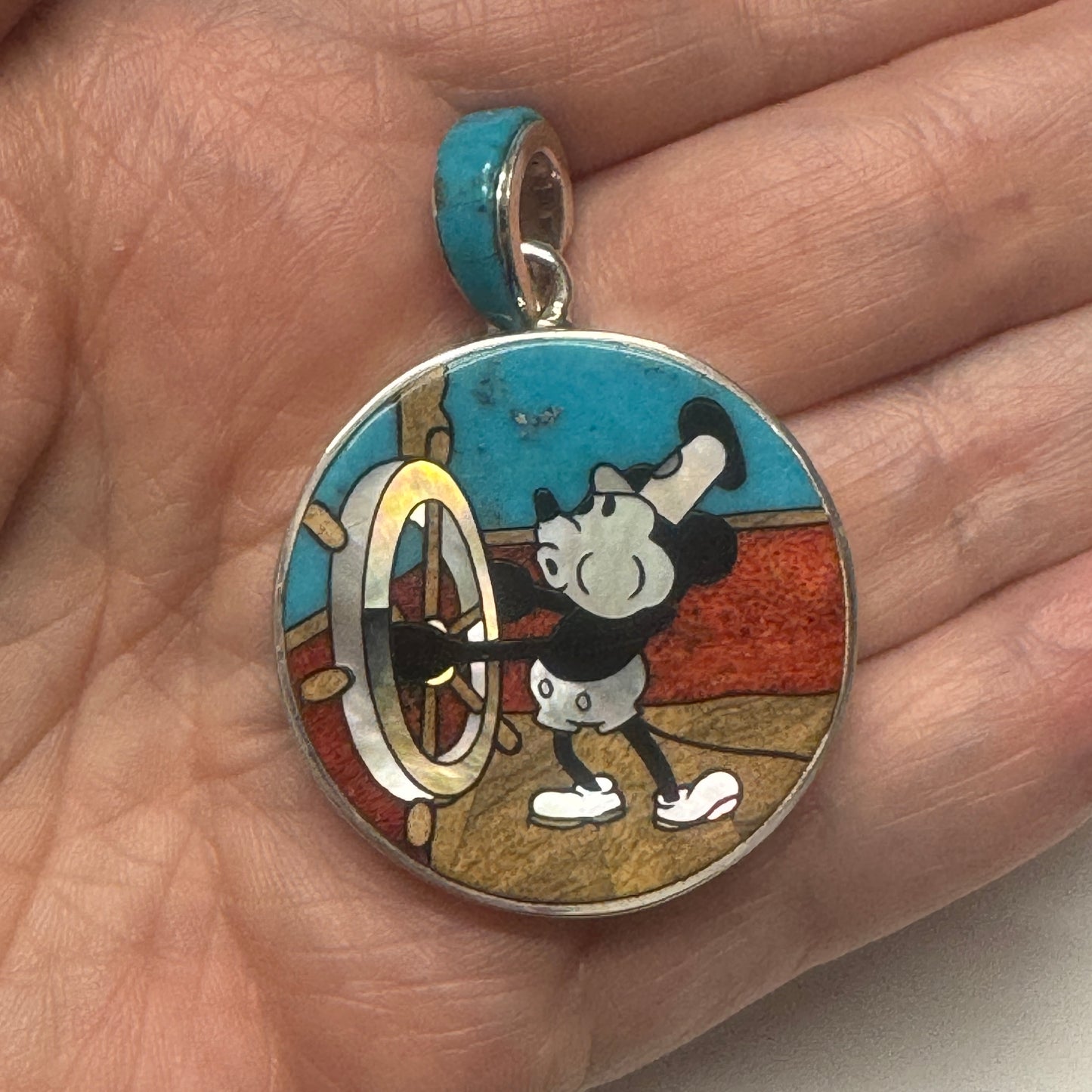 Steamboat Willie at the Helm Pendant