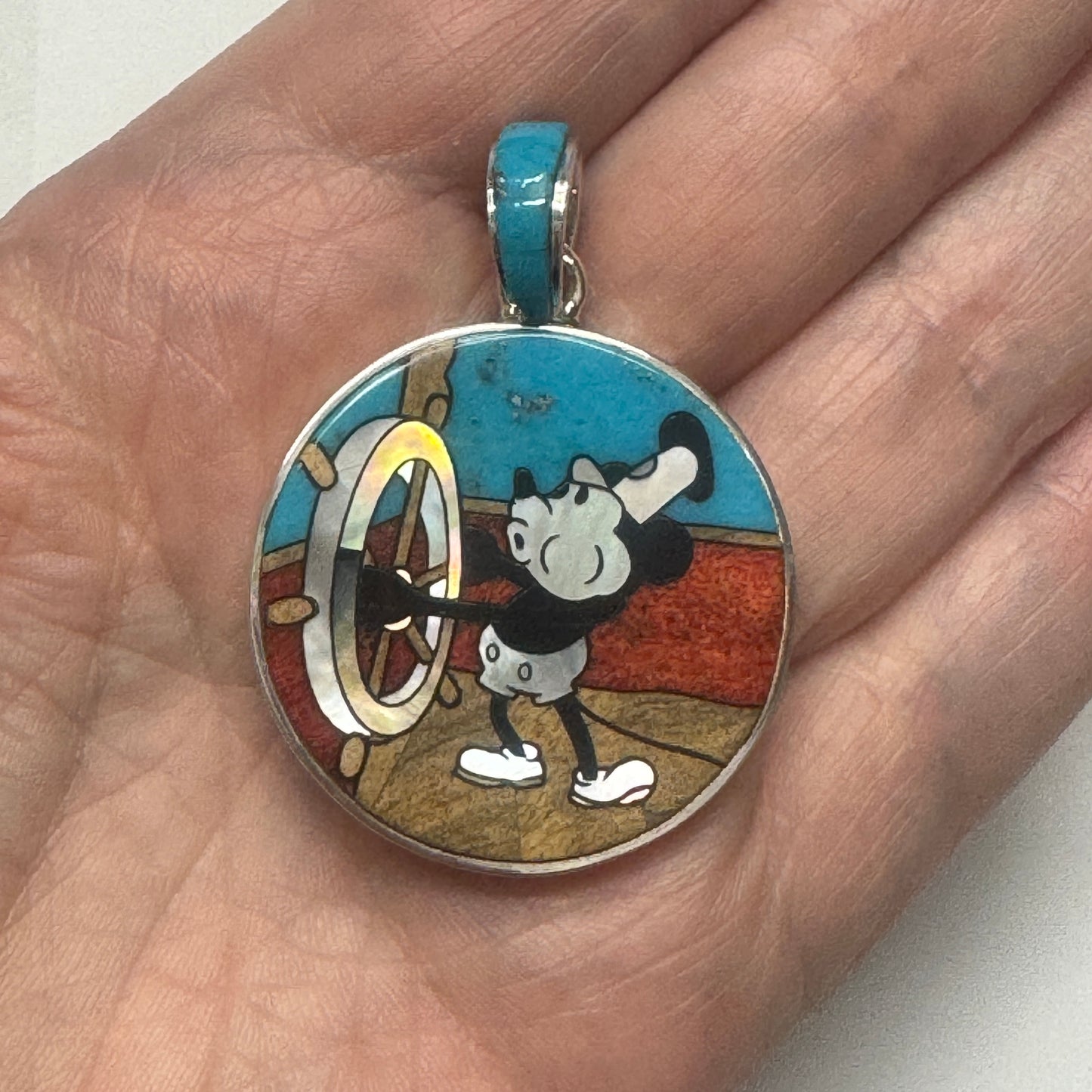 Steamboat Willie at the Helm Pendant