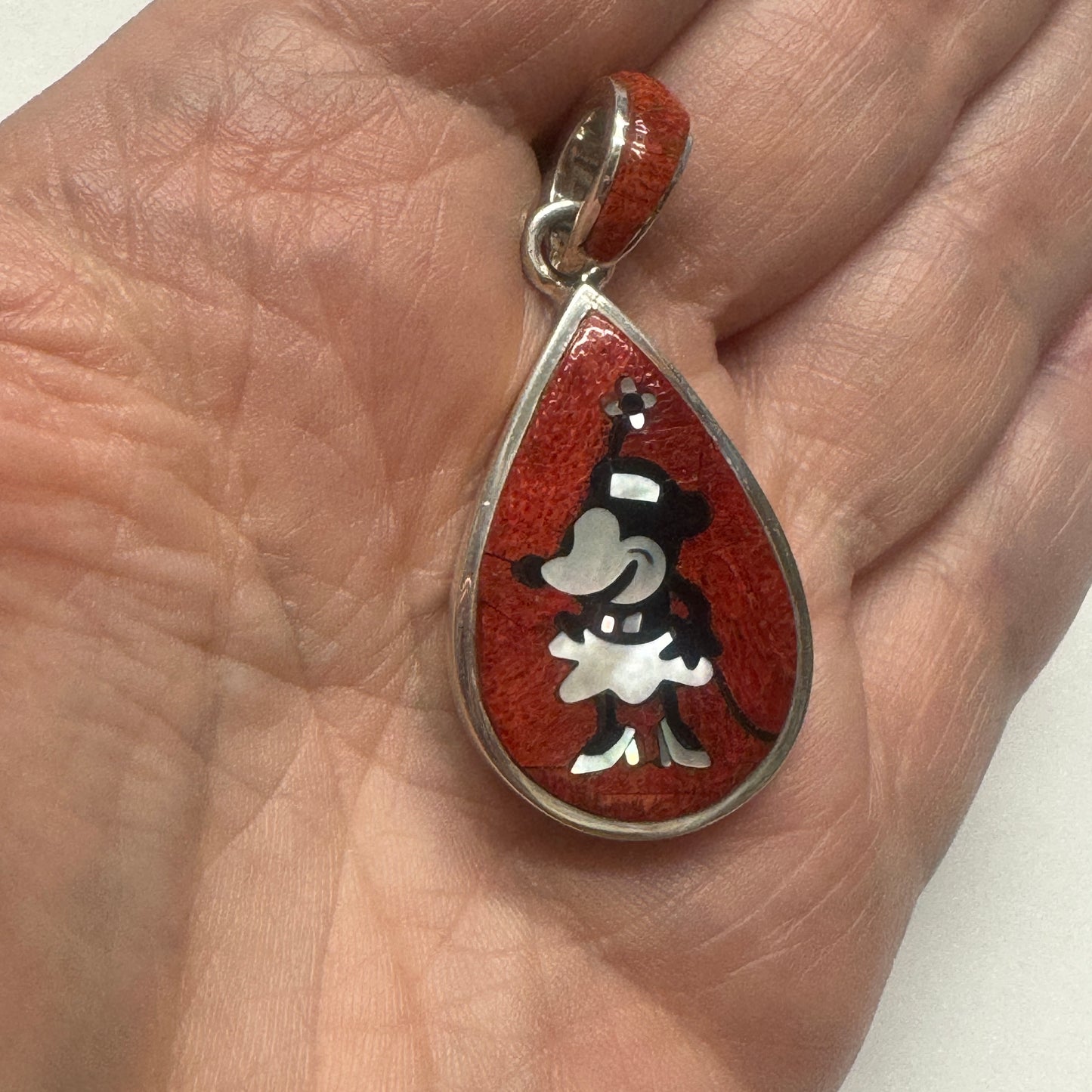 Steamboat Willie Minnie Pendant